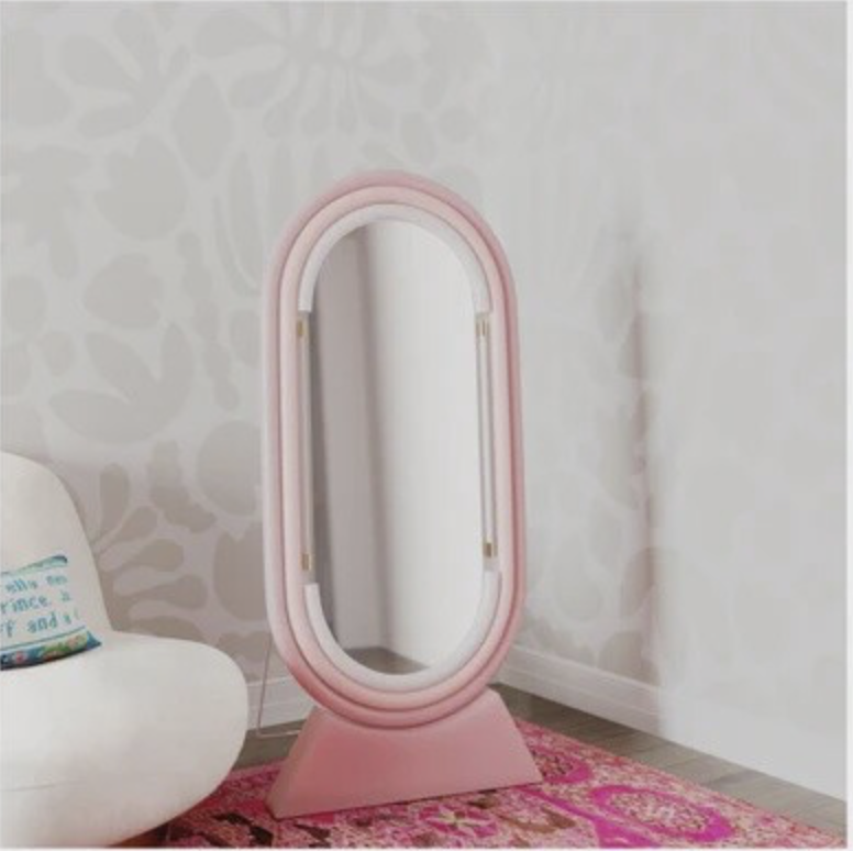 Neon Floor Mirror in Pink-OPEN BOX – House of Sleek